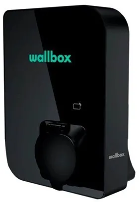 Estación de carga Wallbox Copper SB con Wi-Fi 11 kW Tipo 1 y 2, negro