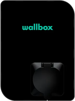 Wallbox Copper SB Estación de carga con Wi-Fi 22 kW Tipo 1 y 2, negro
