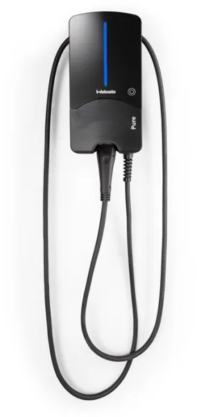 Webasto Pure Ladeboks 11 kW Type 2 Black Edition con cable de 4,5 m - Relé de protección de corriente continua RCD-DD integrado