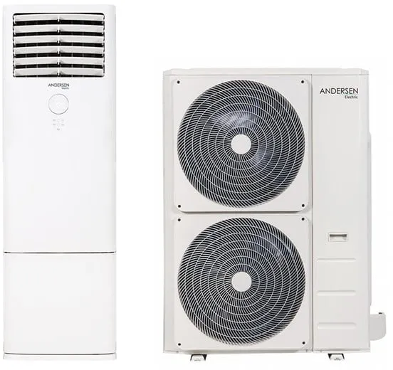 Andersen Electric Apollo 48000 bomba de calor aire/aire, 18,5 kW, 45-370 m², blanco